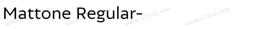 Mattone Regular字体转换